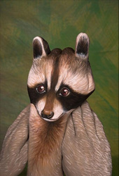Raccoon Hand Painting | Guido Daniele