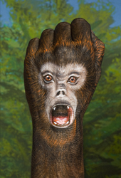 Howler Monkey Hand Painting | Guido Daniele