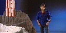 Interview A rigor di Spot background painting for Mercedes - 1989